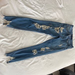 Blue express distressed jeans